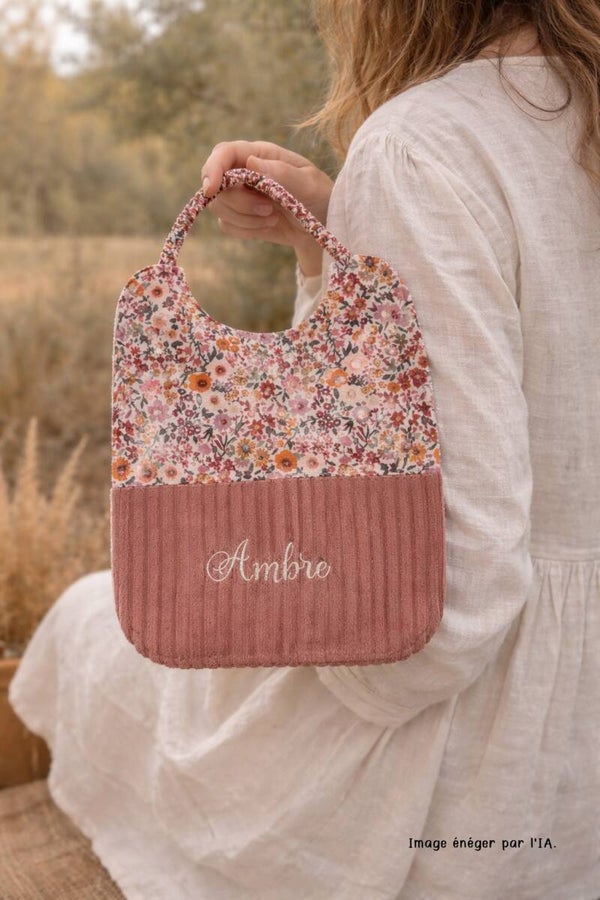 Bavoir/serviette de cantine/broderie