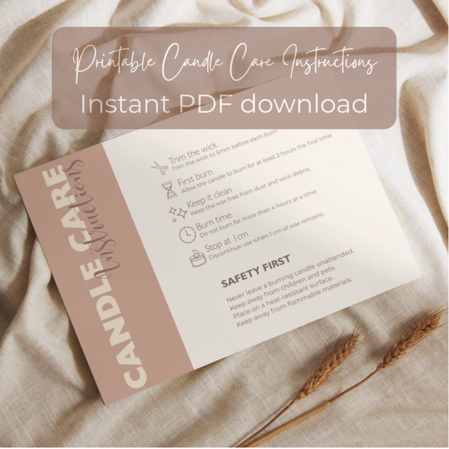 Candle Care Instructions