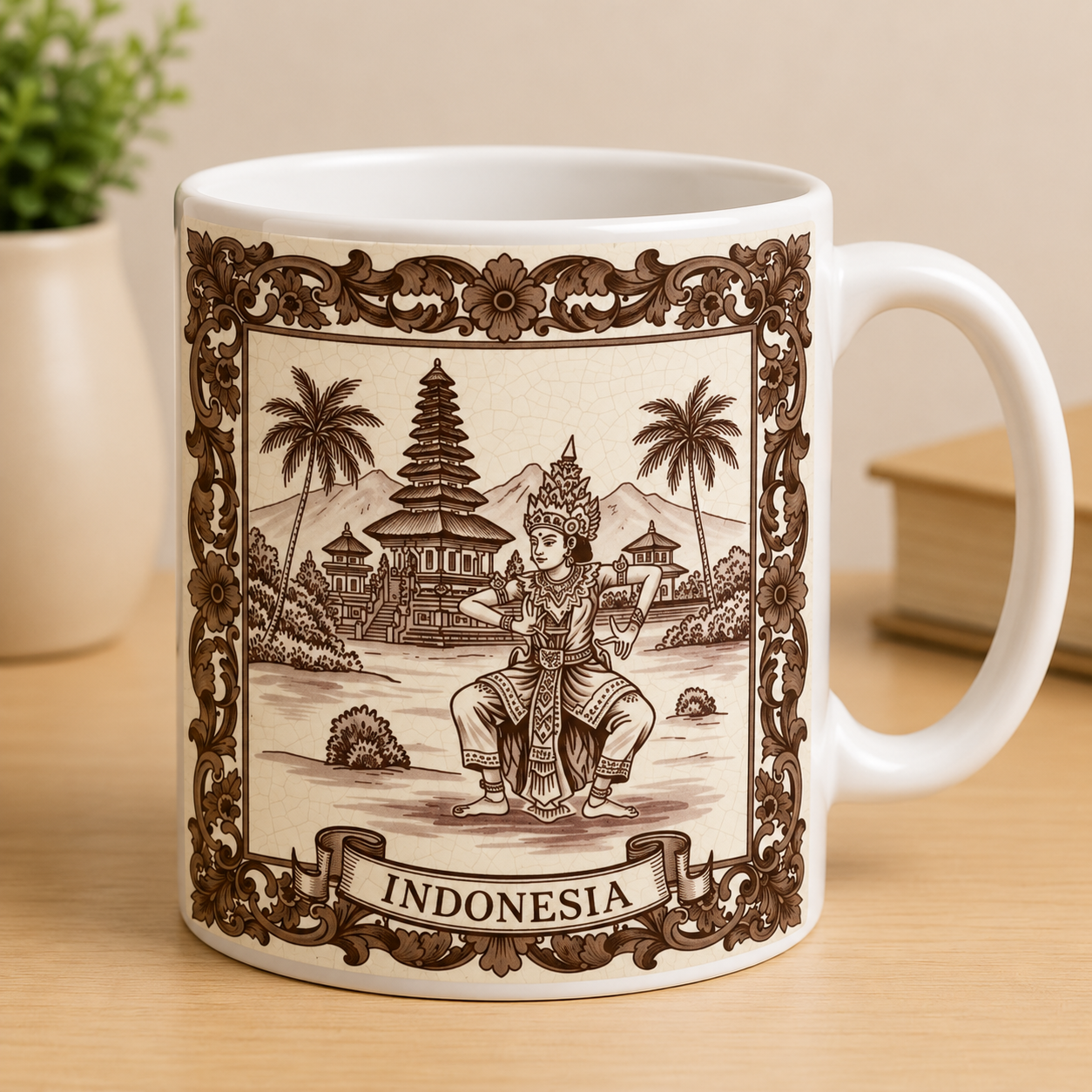 Mok indonesie bruin of roze