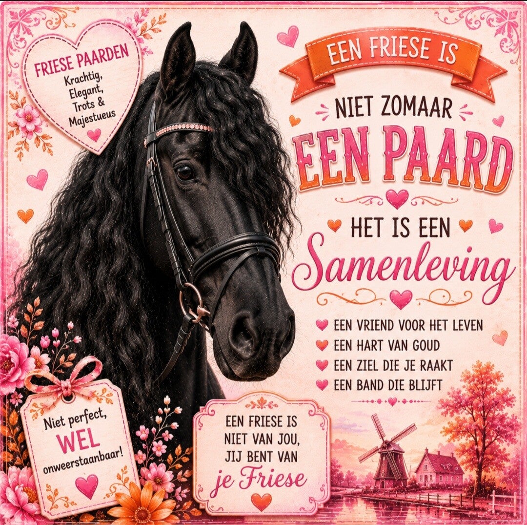 Tegeltje Friese paard