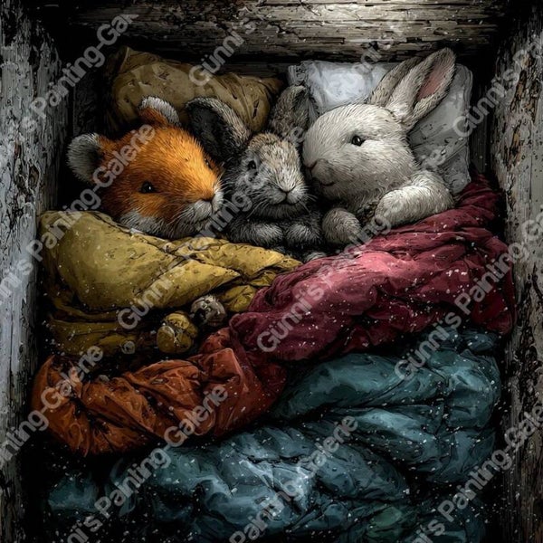 Kuschelfreunde im Winterschlaf by QN