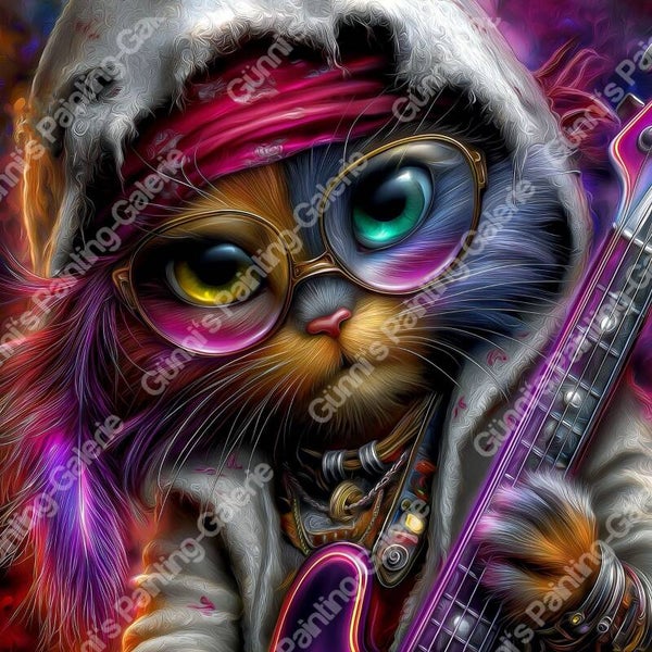 Groovy Cat by Andy‘s_AI_Art