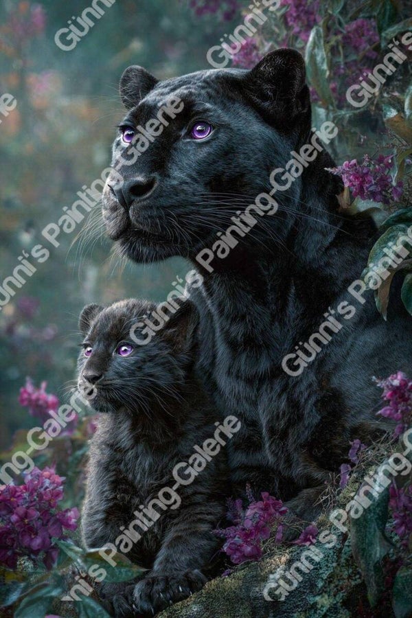Schwarze Anmut im Blütenmeer by Andastra_DP