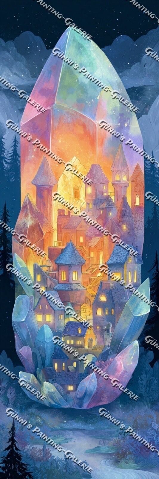 Die leuchtende Stadt im Stein by Andastra_DP