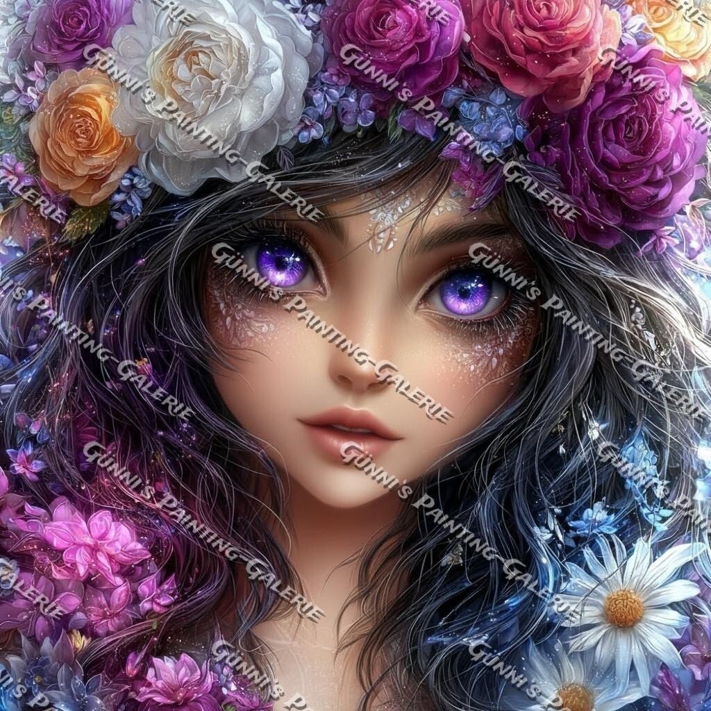 Blütenkönigin by illumaris KI_Art