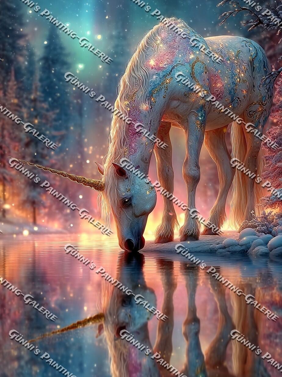 Wo das Einhorn das Licht berührt by Elly_A.I.