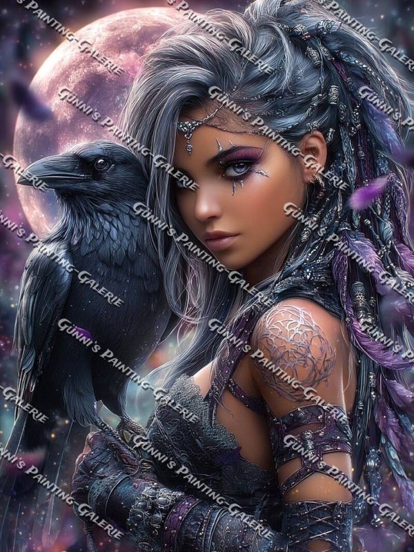 Die Königin der Nachtvögel by illumaris KI_Art