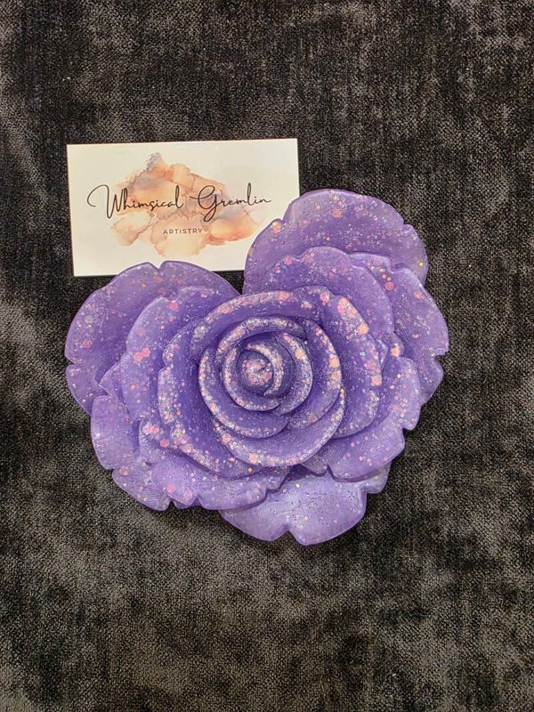 Large heart shaped rose