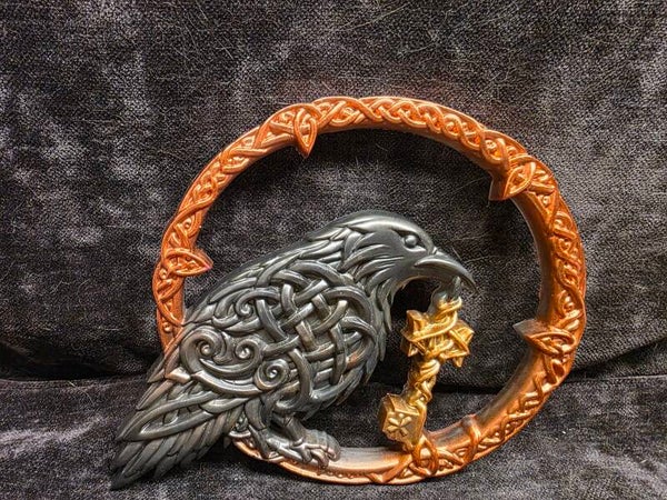 Asatru Crow and Key