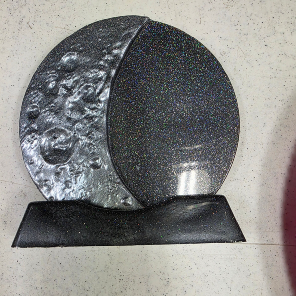 Midnight Moon Tabletop Decor with Stand