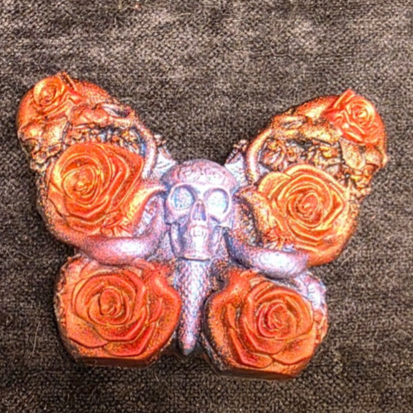 Skull Butterfly Magnet
