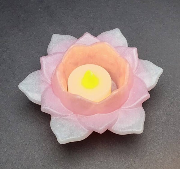 Pink Lotus Tealight Holder