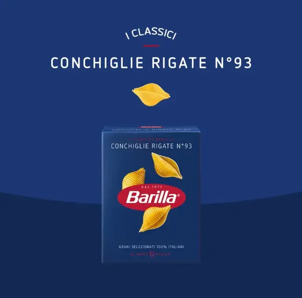 BARILLA - Conchiglie Rigate N.93 500G