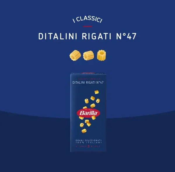 BARILLA - Ditalini Rigati N.47  500G