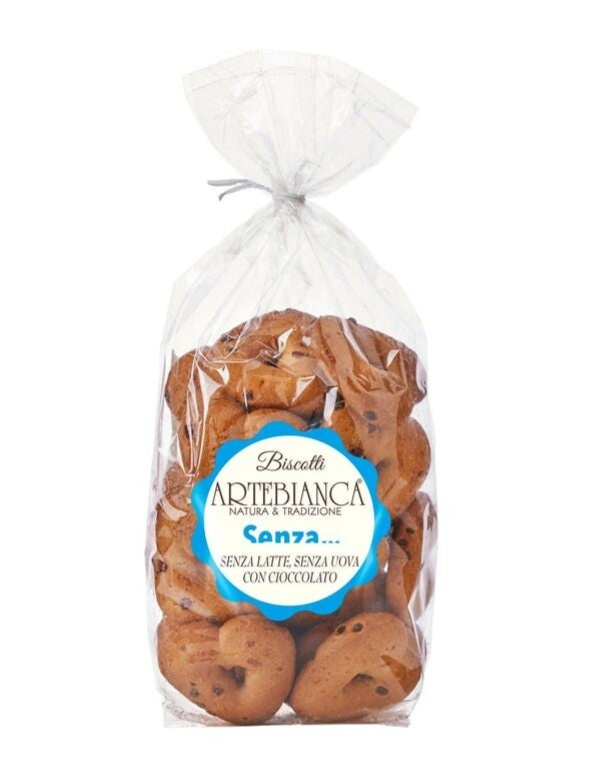 ARTE BIANCA Biscotti Senza Latte Senza Uova Con Cioccolato 300G