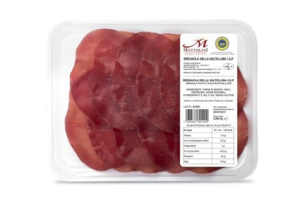 MOTTOLINI:  BRESAOLA VALTELLINA IGP PUNTA ANCA 80 GR