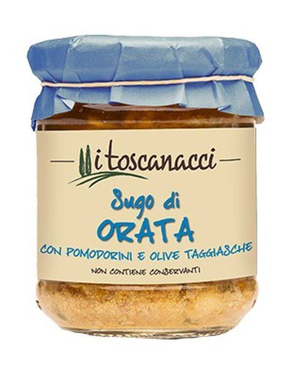 I TOSCANACCI Sugo di Orata con Pomodorini e Olive Taggiasche 180 g