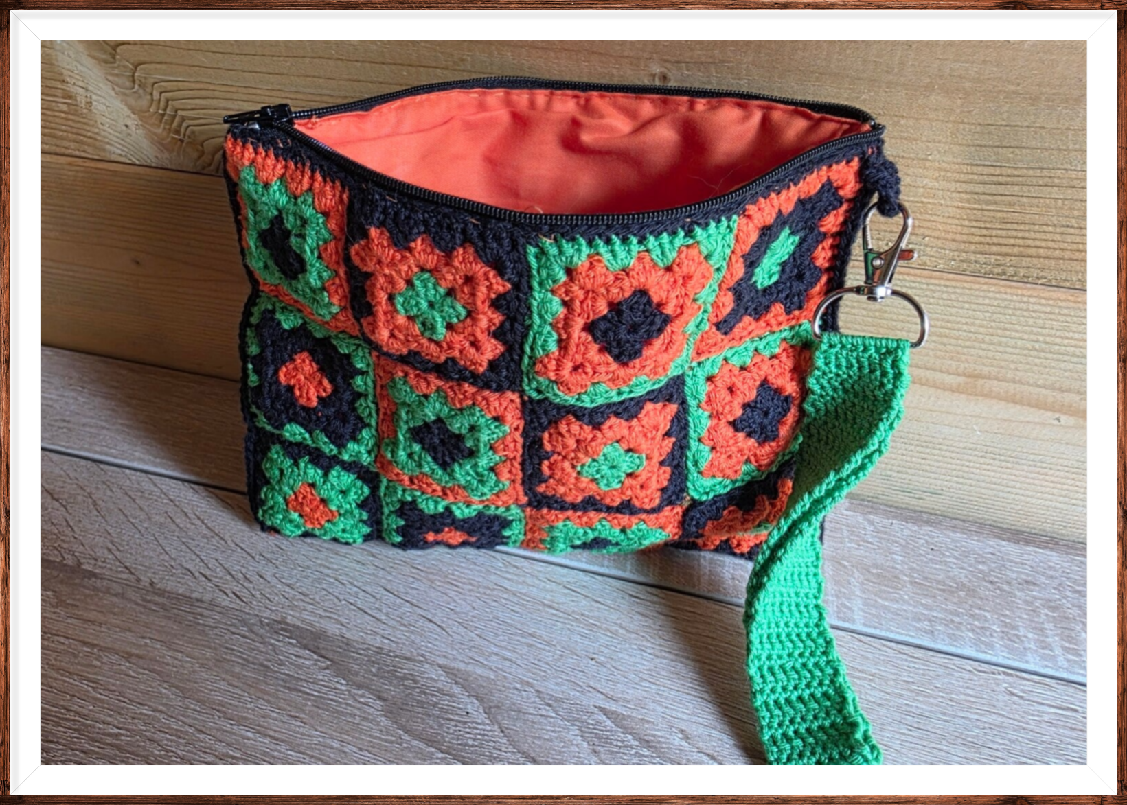 Granny Tas Mix -Groen Oranje
