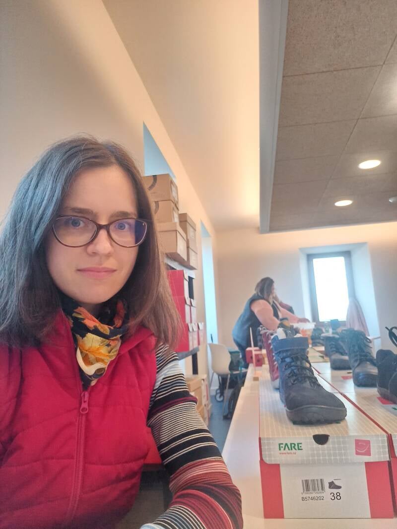 Vente des chaussures barefoot lors de salons et foires locaux