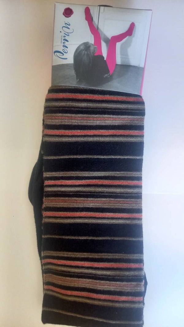 Collants fantaisie rayures, fabriqués en France