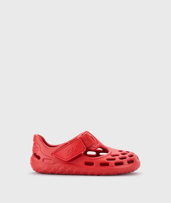 Sandales de plage barefoot IGOR Tijuca Rojo S10365-005