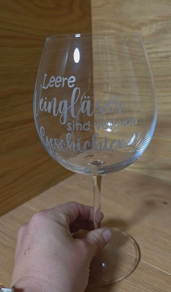 Gravierte Gläser nach Wunsch | Wein, Sekt & Bier ♡