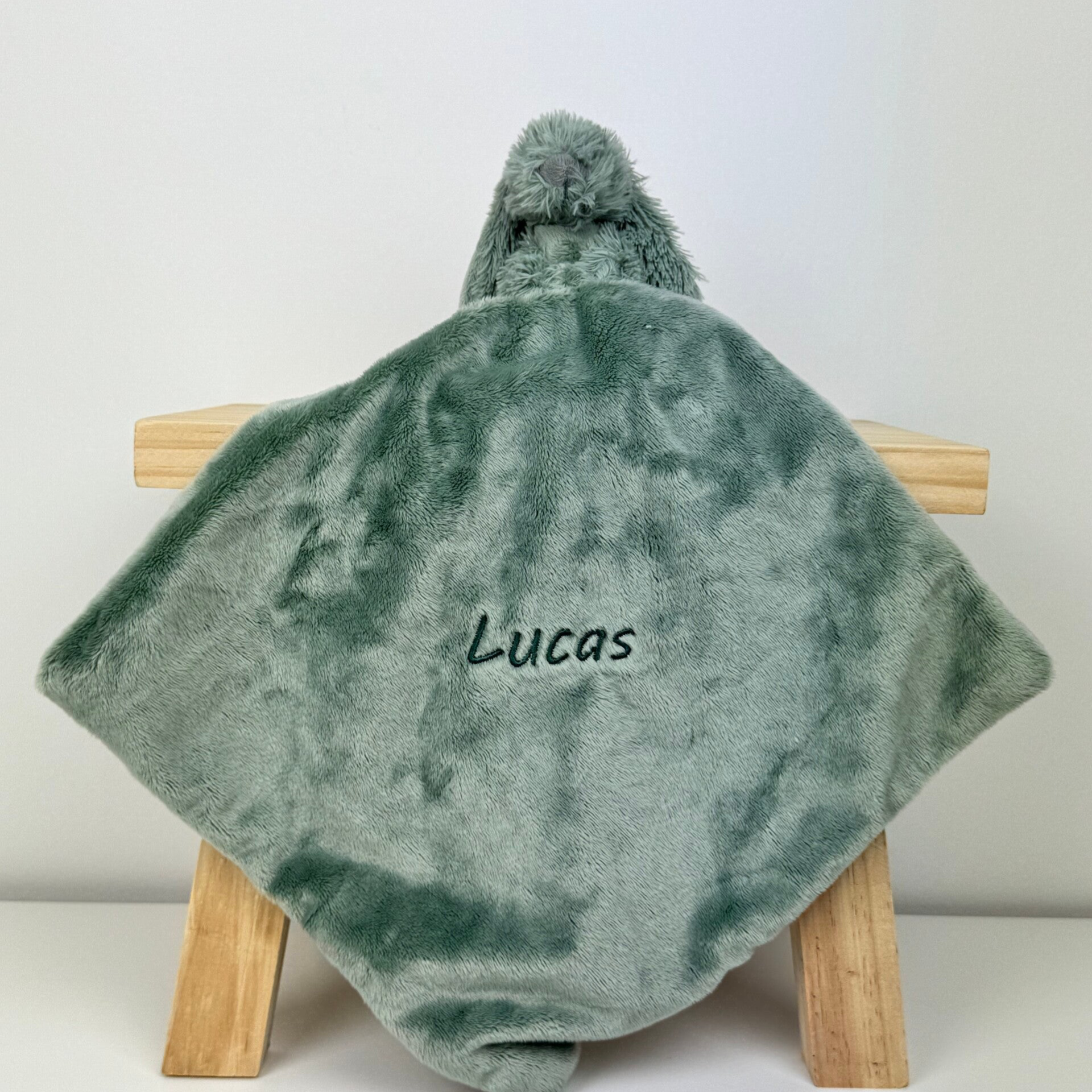 Rabbit Richie knuffeldekentje met naam