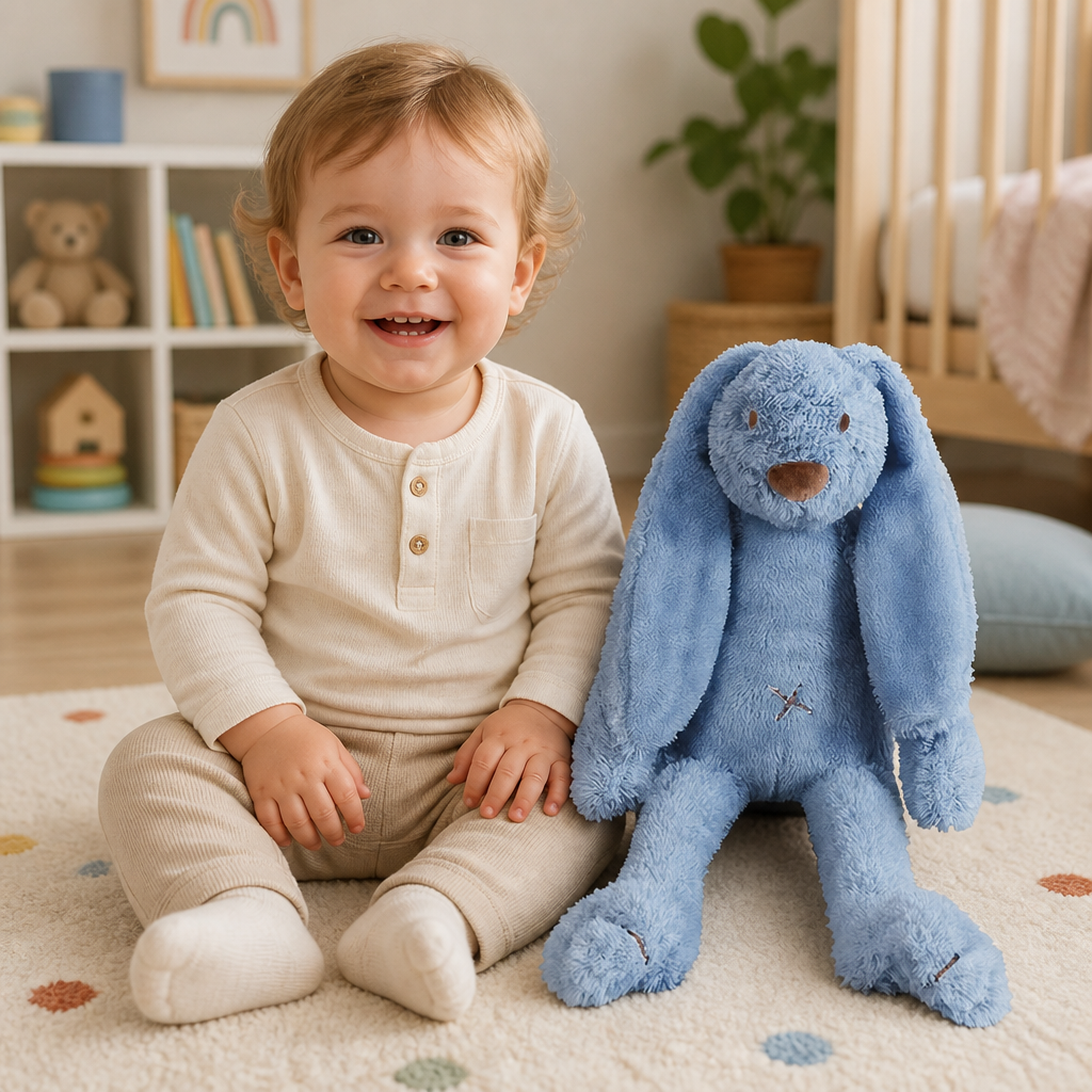 Knuffel Richie blauw