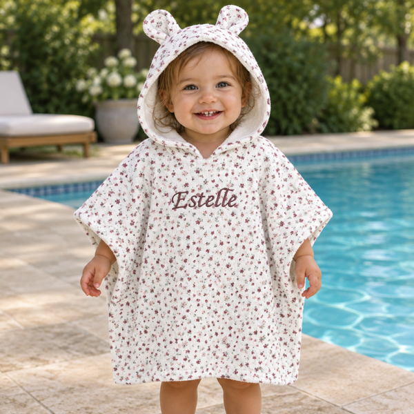 Poncho kleine bloemetjes