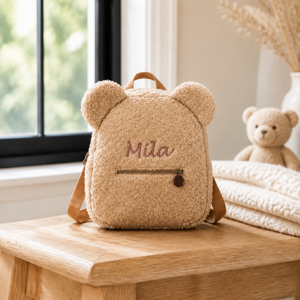 Rugzak teddy beige