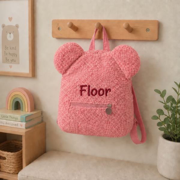 Rugzak teddy roze