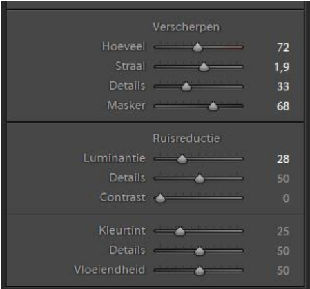 'Verscherpen en ruisreductie' een artikel op de fotografieblog van Didier de Borle, beeldmaker