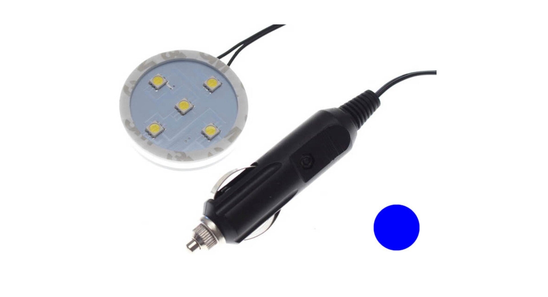 Poppy Led Ring Blauw Aanstekerplug 12/24V