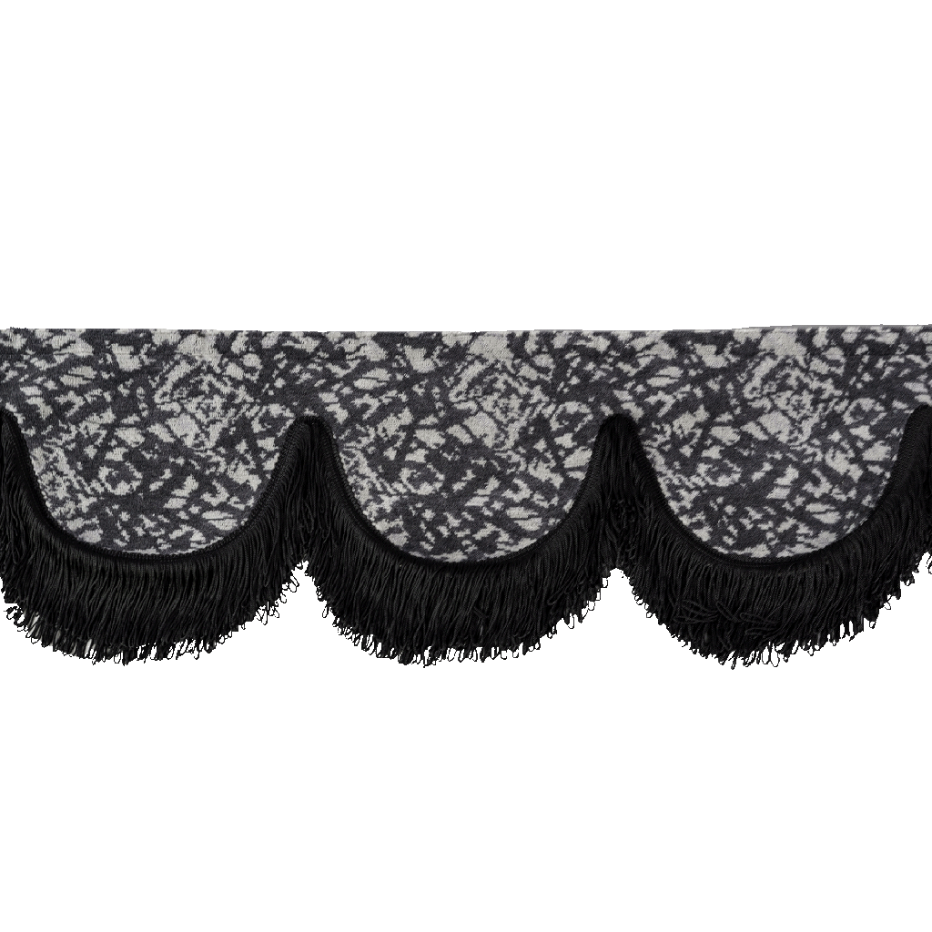 Raamband Deens Pluche Grijs