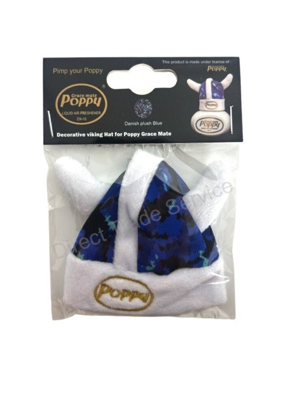 Poppy Mutsje Blauw Pluche