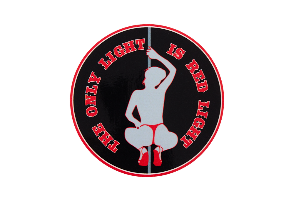 sticker - Only Light is Redlight (sitting)