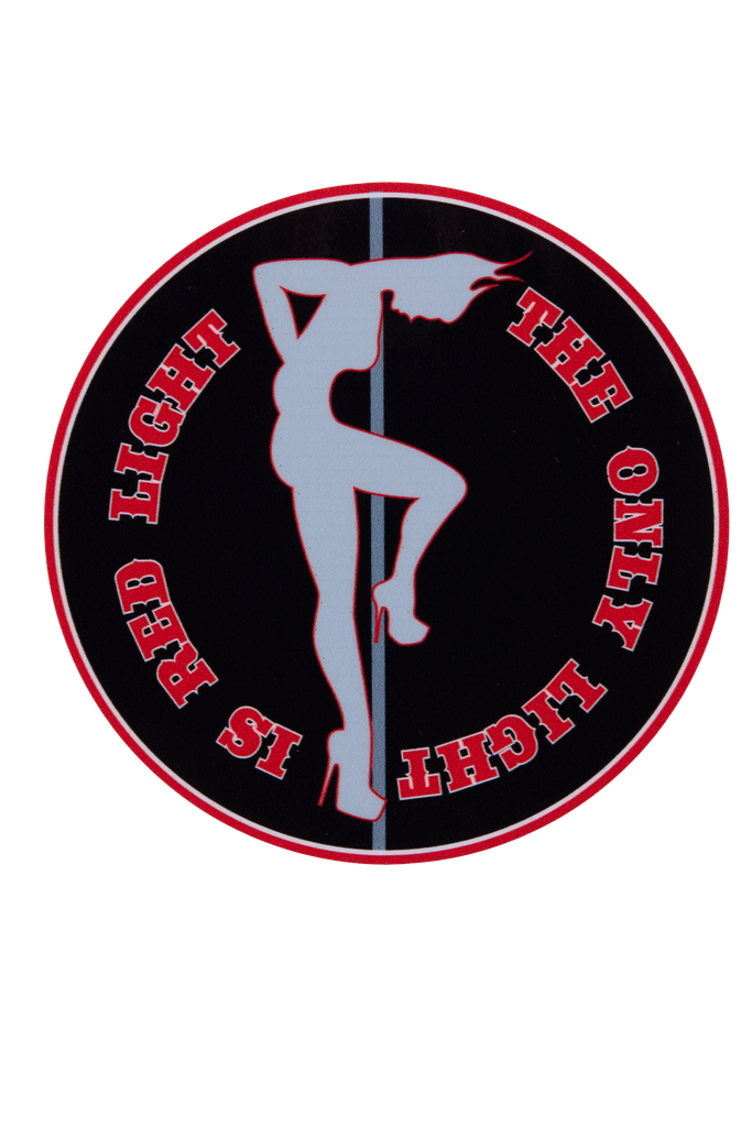 sticker - Only Light is Redlight (laying)