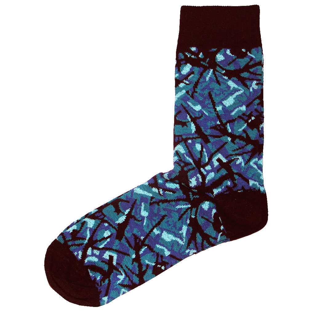 Deens Pluche Sokken Blauw