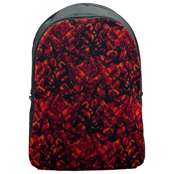 Rugzak met Voorzijde in Deense Pluche Rood