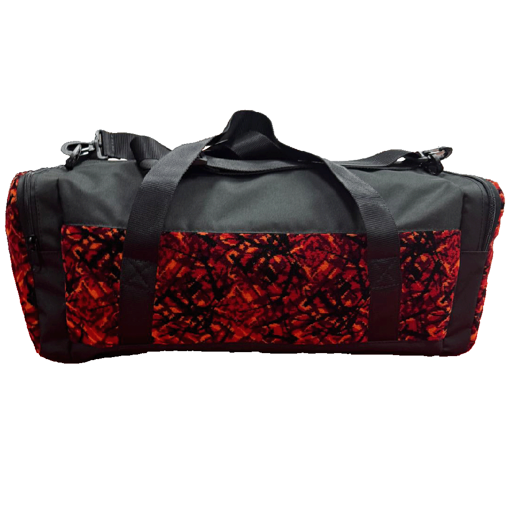 Reistas met Zijkanten in Deense Pluche Rood