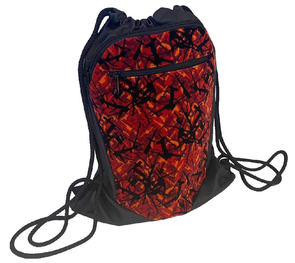 Deense Pluche Rood Sportzak Met Koorden