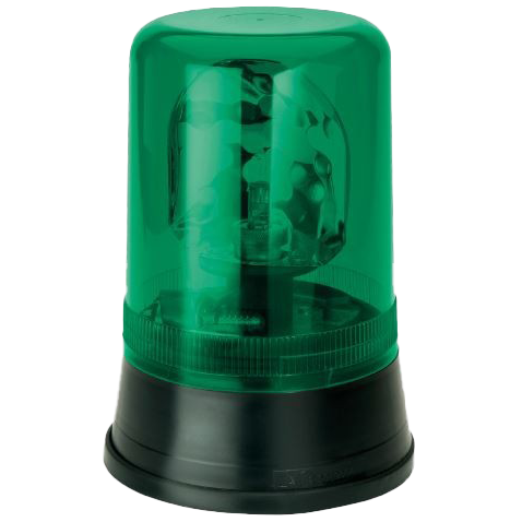 AEB "595" Zwaailamp 24V met Groen Lampglas