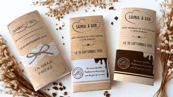 Faire-part chocolat