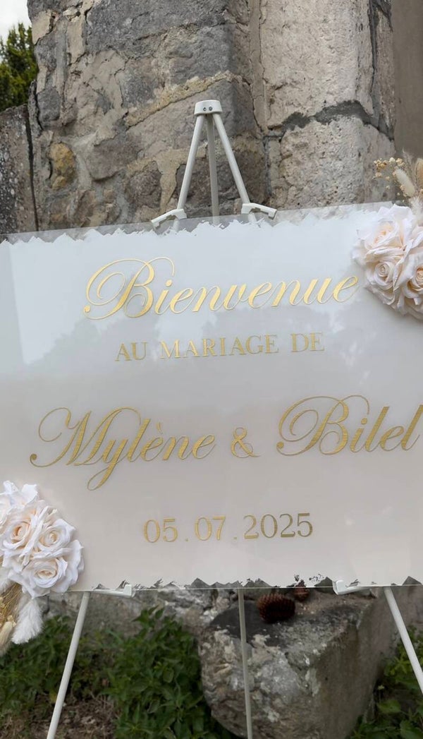 Panneau de bienvenue "bohème"