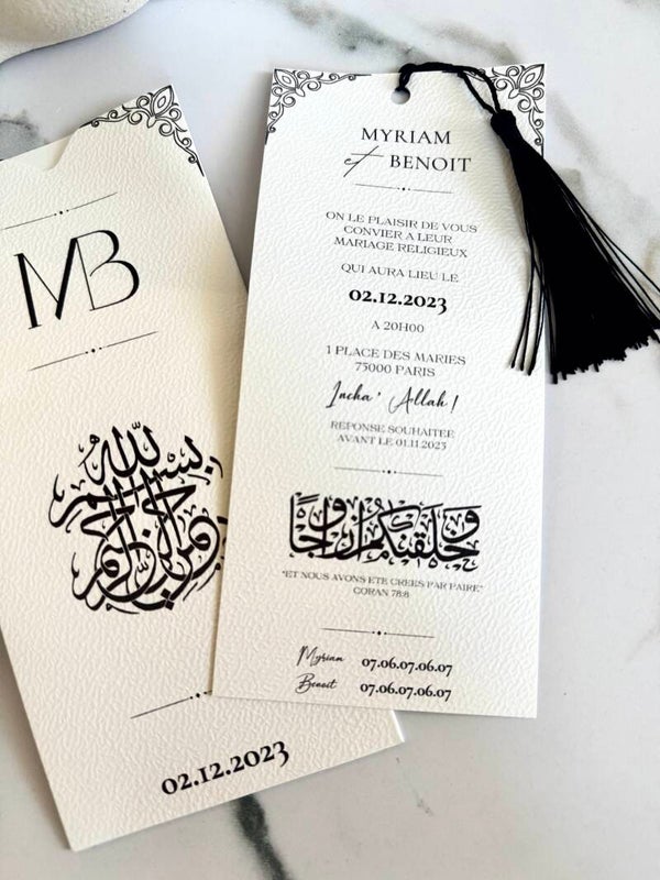 Faire-part pochette "oriental"