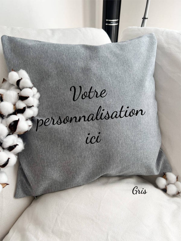 Housse de coussin effet vieilli