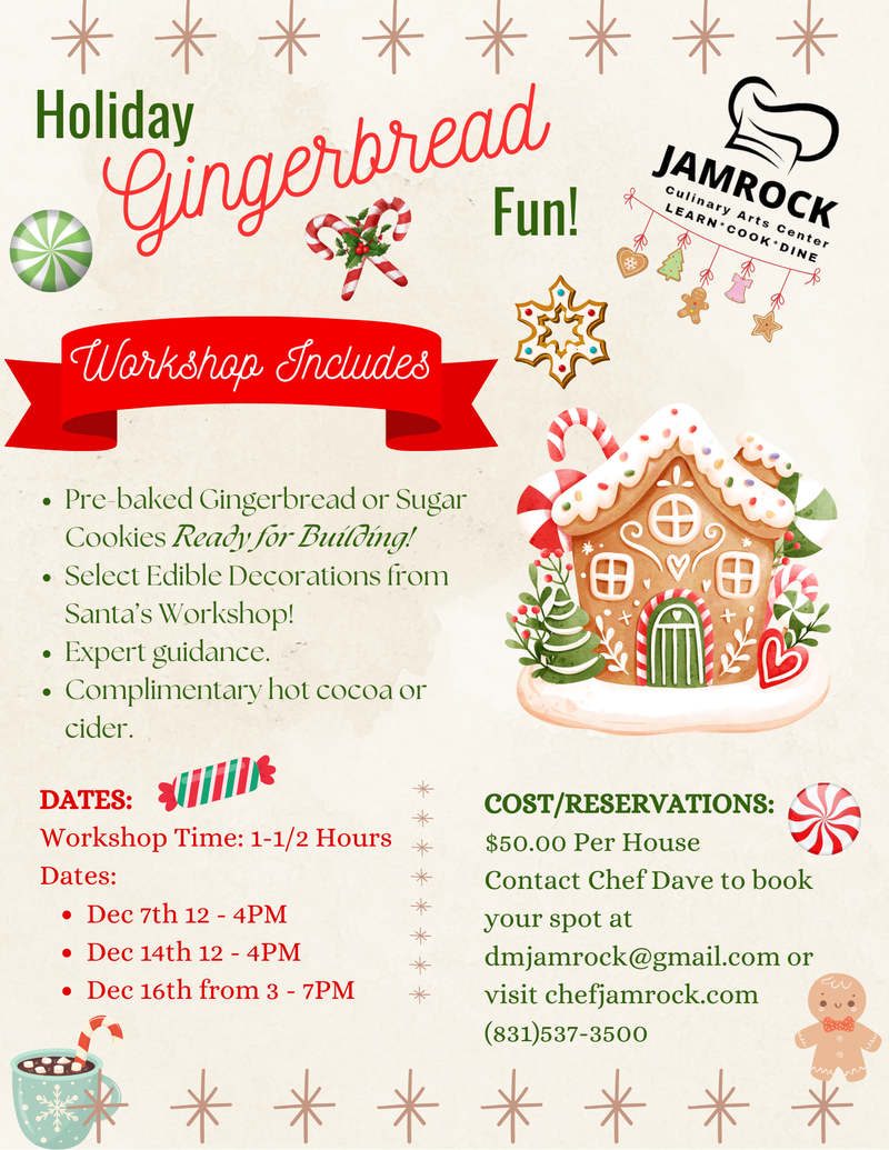 Make your own Gingerbread House at Jamrock Culinary