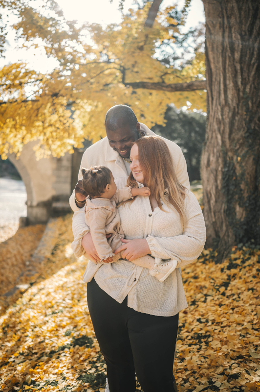 famille en automne