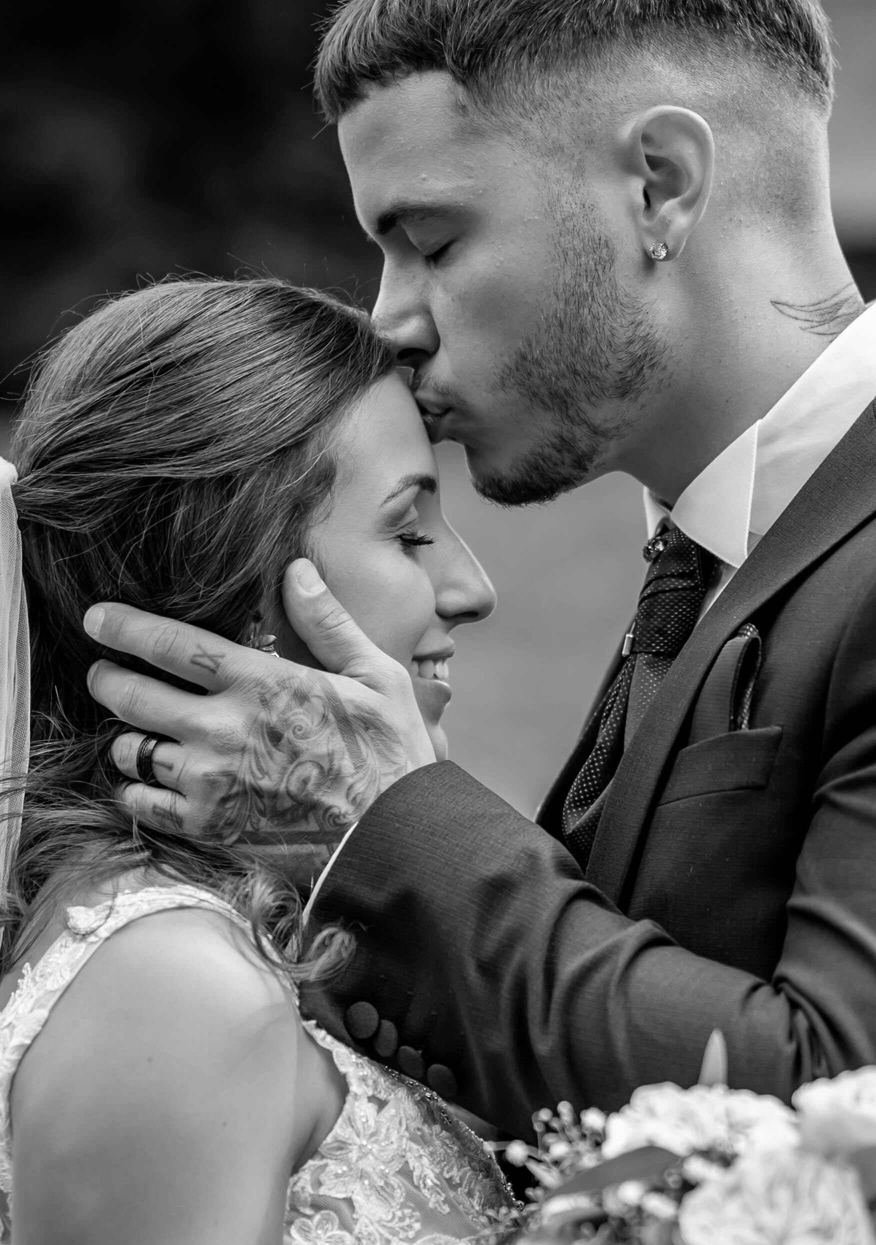 Couple lors de leur mariage 