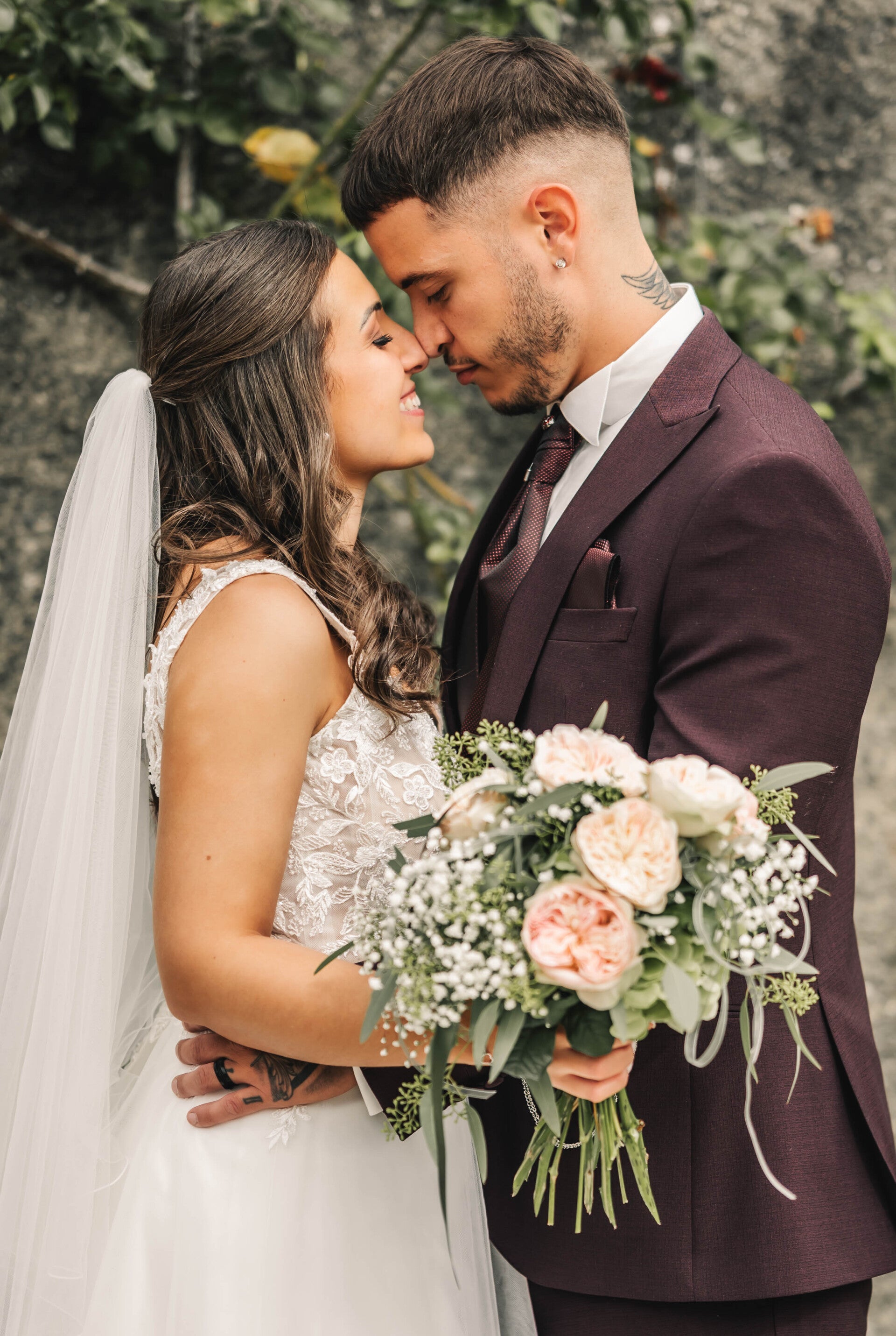 Couple lors de leur mariage